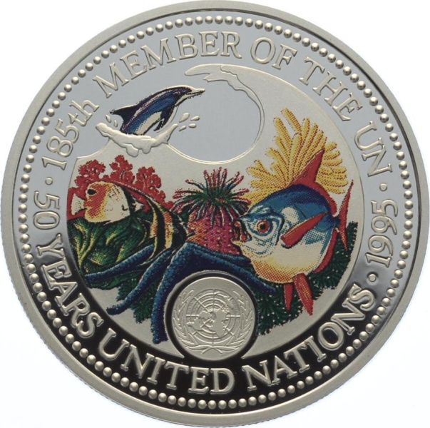 Palau, Republik 5 $ 1995 - United Nations 50th Anniversary